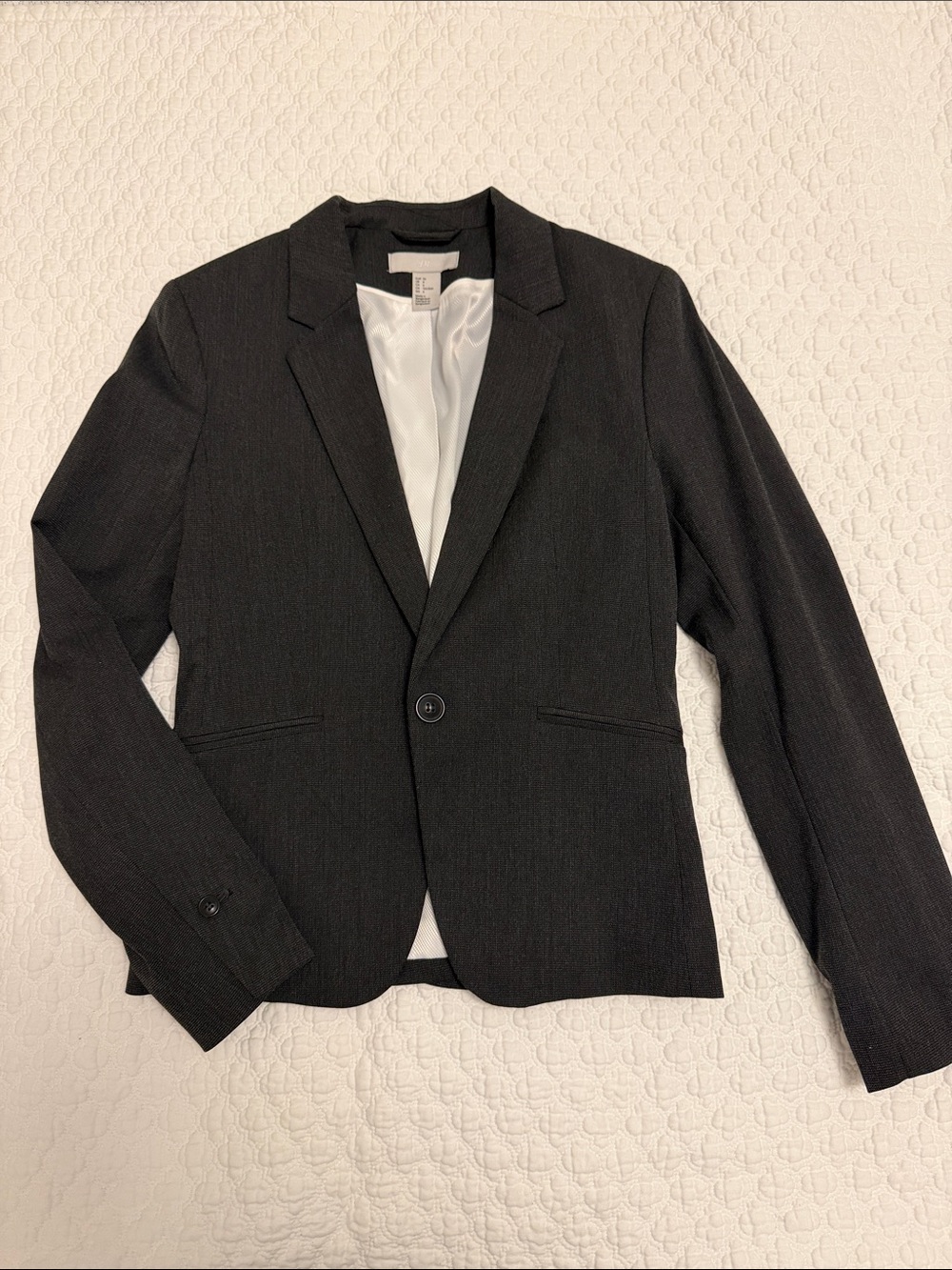 H&M Men's Black Single-Button Blazer
